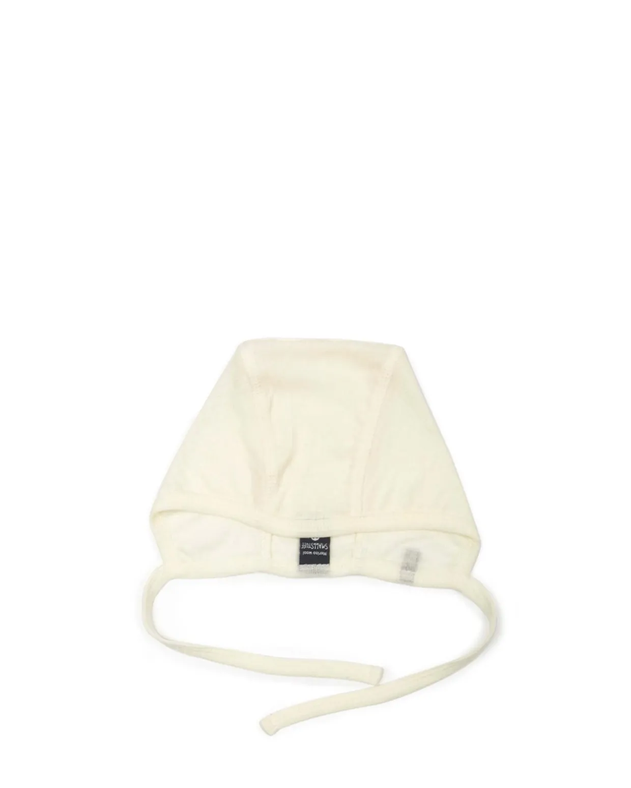 Baby hjelm, off. white drop needle, merino uld