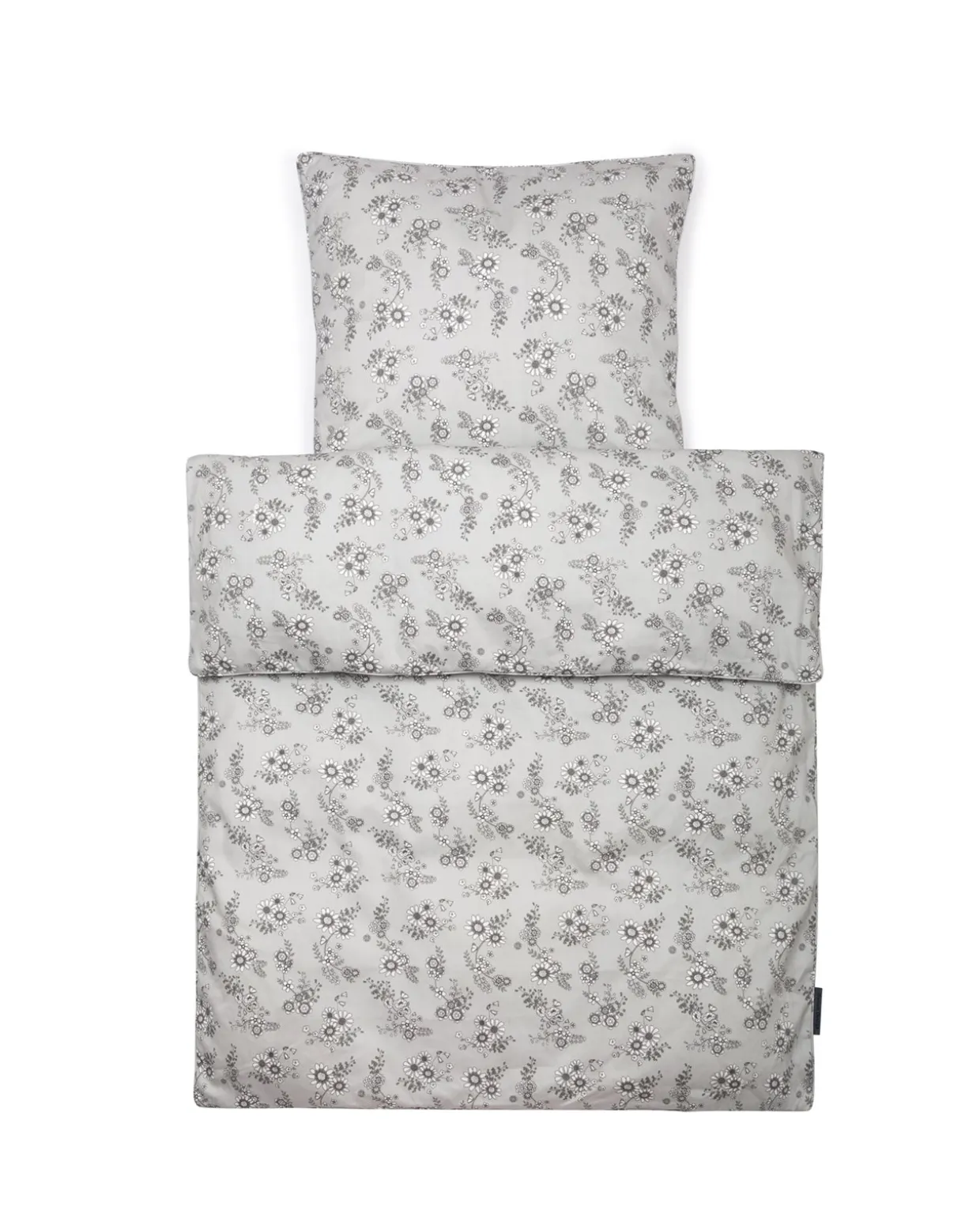 Baby sengetøj, Blomsterhave grå