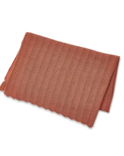 Babytæppe, fishbone strik