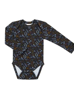 Body LS, night flower, mørkeblå