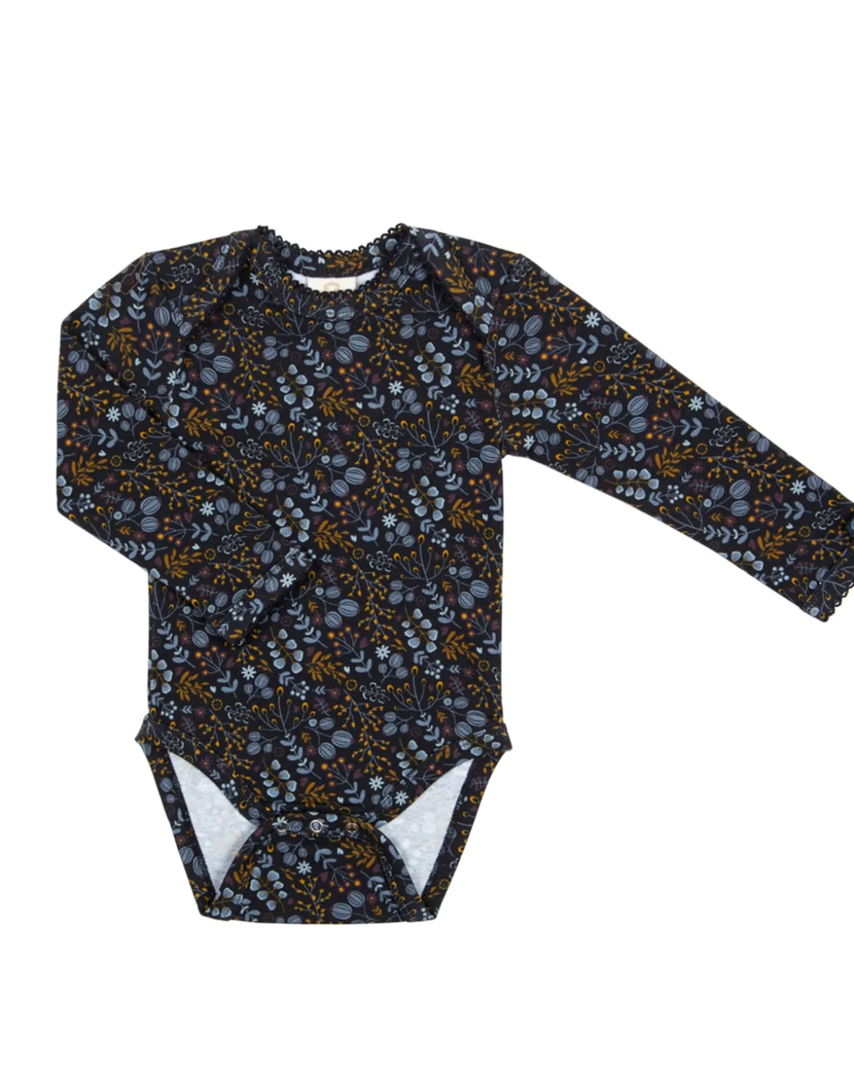 Body LS, night flower, mørkeblå