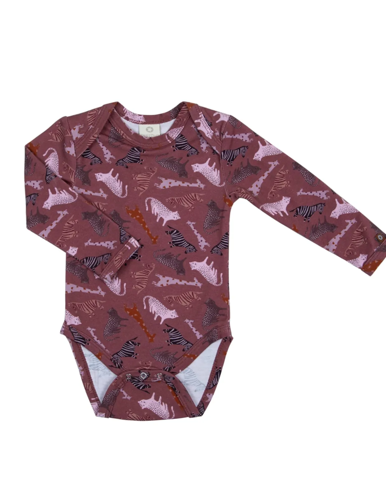 Body LS, safari rasberry, mørkerød