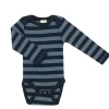 Body LS, stribet, navy/ denim