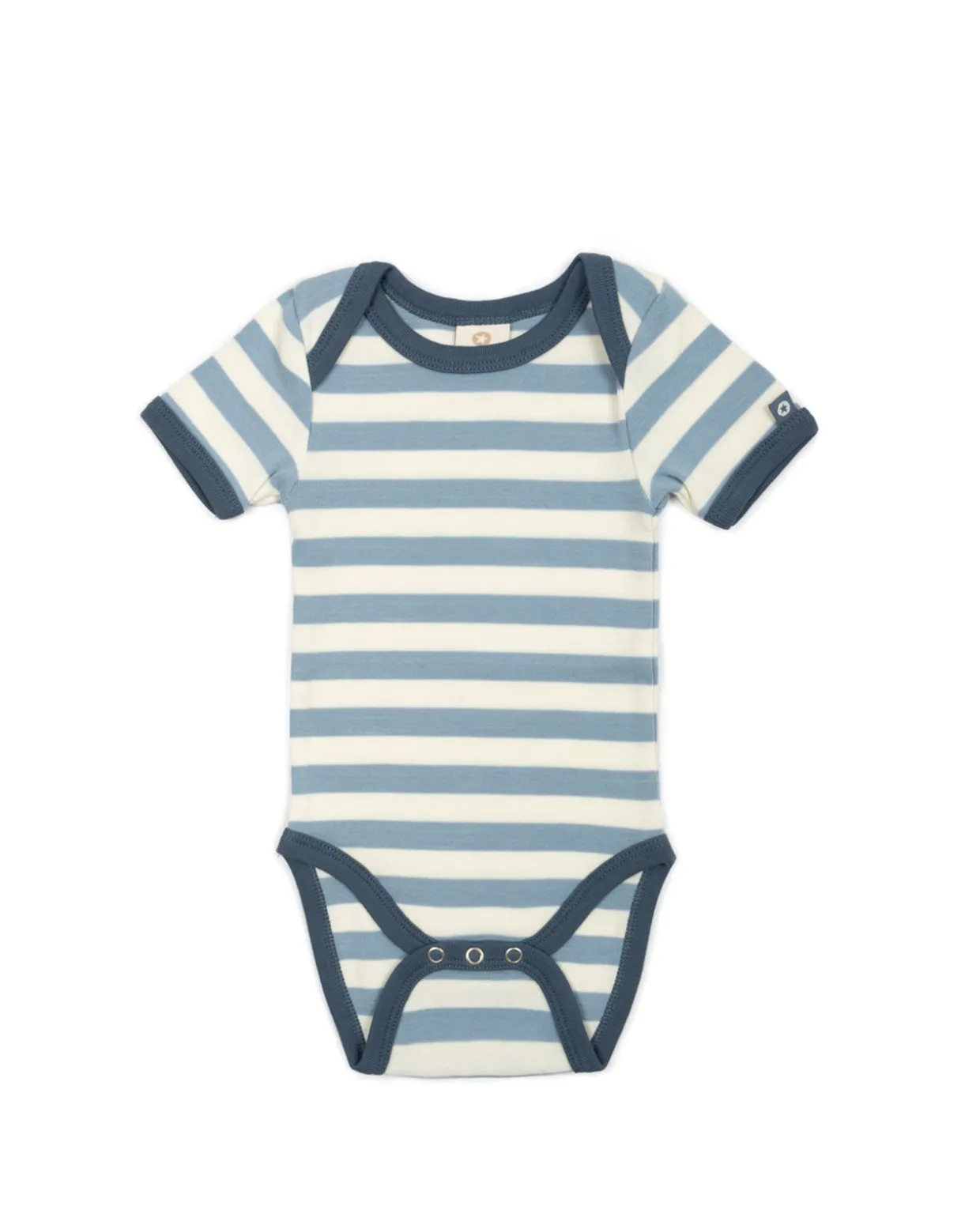 Body SS, stribet, denim