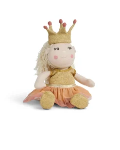 Dukketøj, prinsesse skørt, body, sko og krone