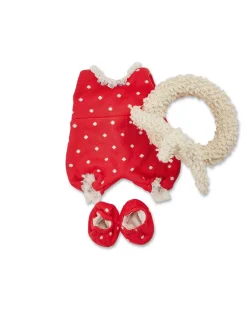 Dukketøj, sommerdragt med sko og badering