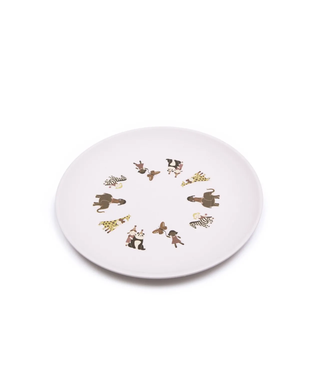 Flad tallerken, dukker