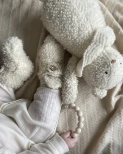 Futter bouclé merino uld, off white