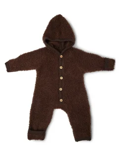 Jumpsuit bouclé merino uld, brown