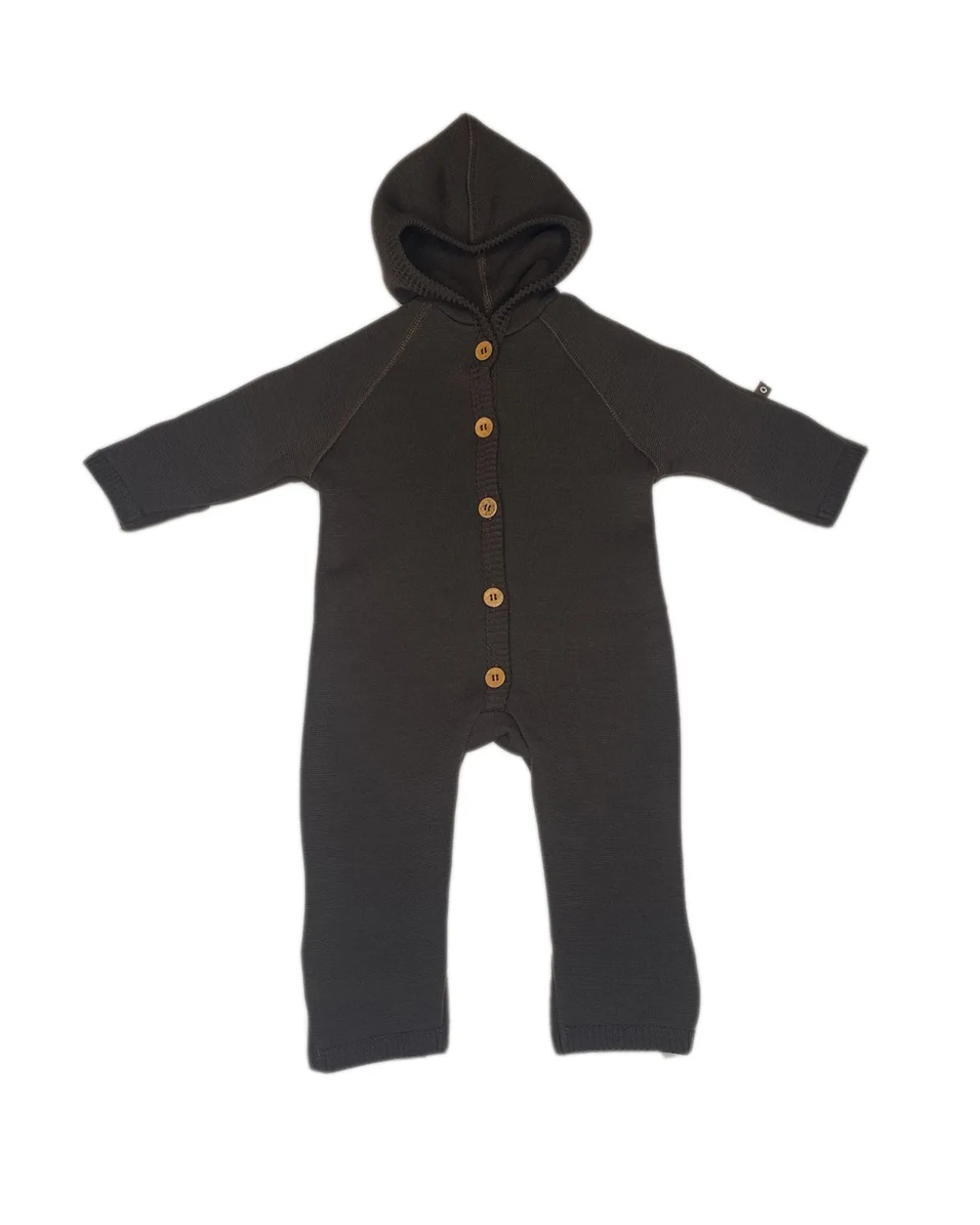 Jumpsuit merino uld, brown