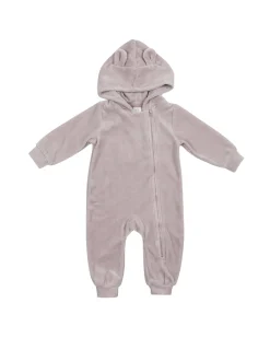 Jumpsuit, velour, pudder