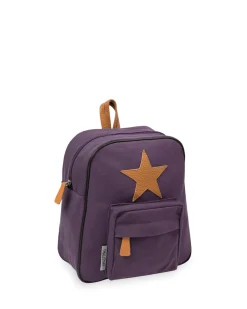 Kanvas rygsæk, aubergine