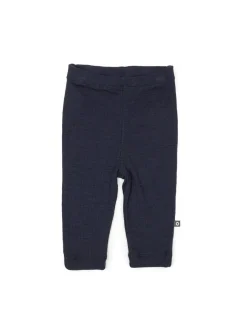 Legging, navy drop needle, merino uld