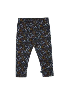 Leggings, night flower, mørkeblå
