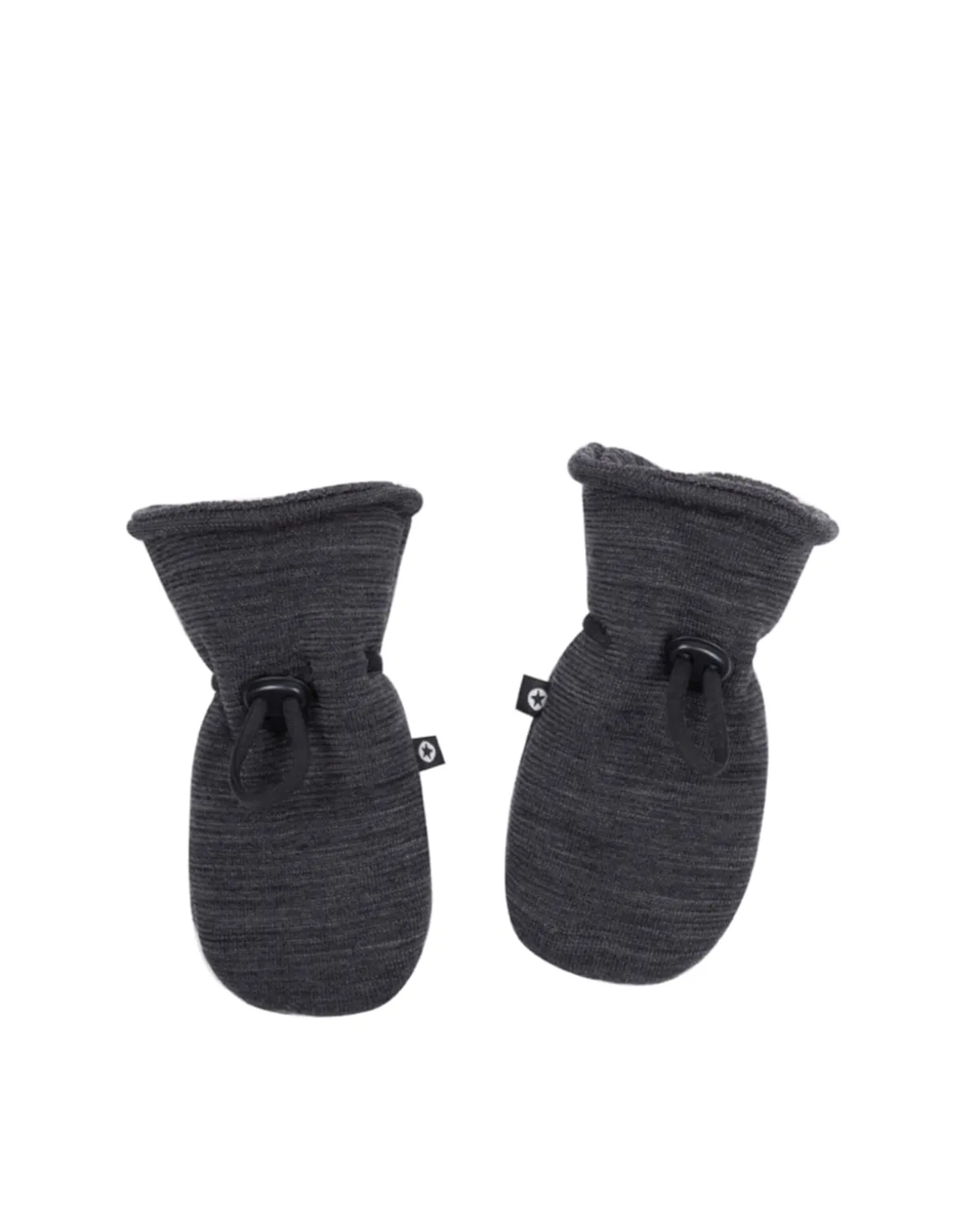 Luffer, mørkegrå melange