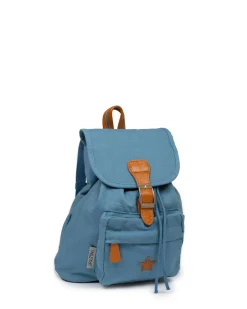 Mulepose rygsæk, støvet blå