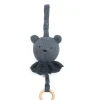 Musik uro, bamse, strikket mørk denim/ denim