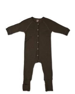 Natdragt, brown drop needle, merino uld