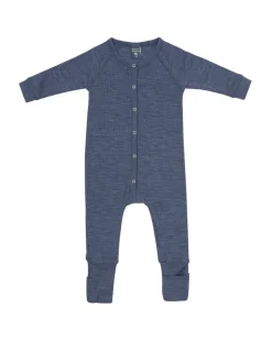 Natdragt, denim melange