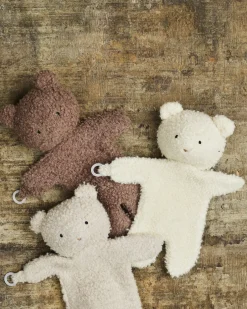 Nusseklud, bouclé merino uld, rose brown