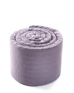 Sengerand, quiltet kold rosa