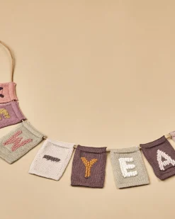 Strikket bogstav bindestreg, rosa