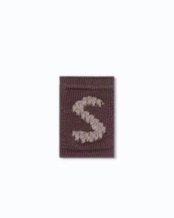 Strikket bogstav S, natur