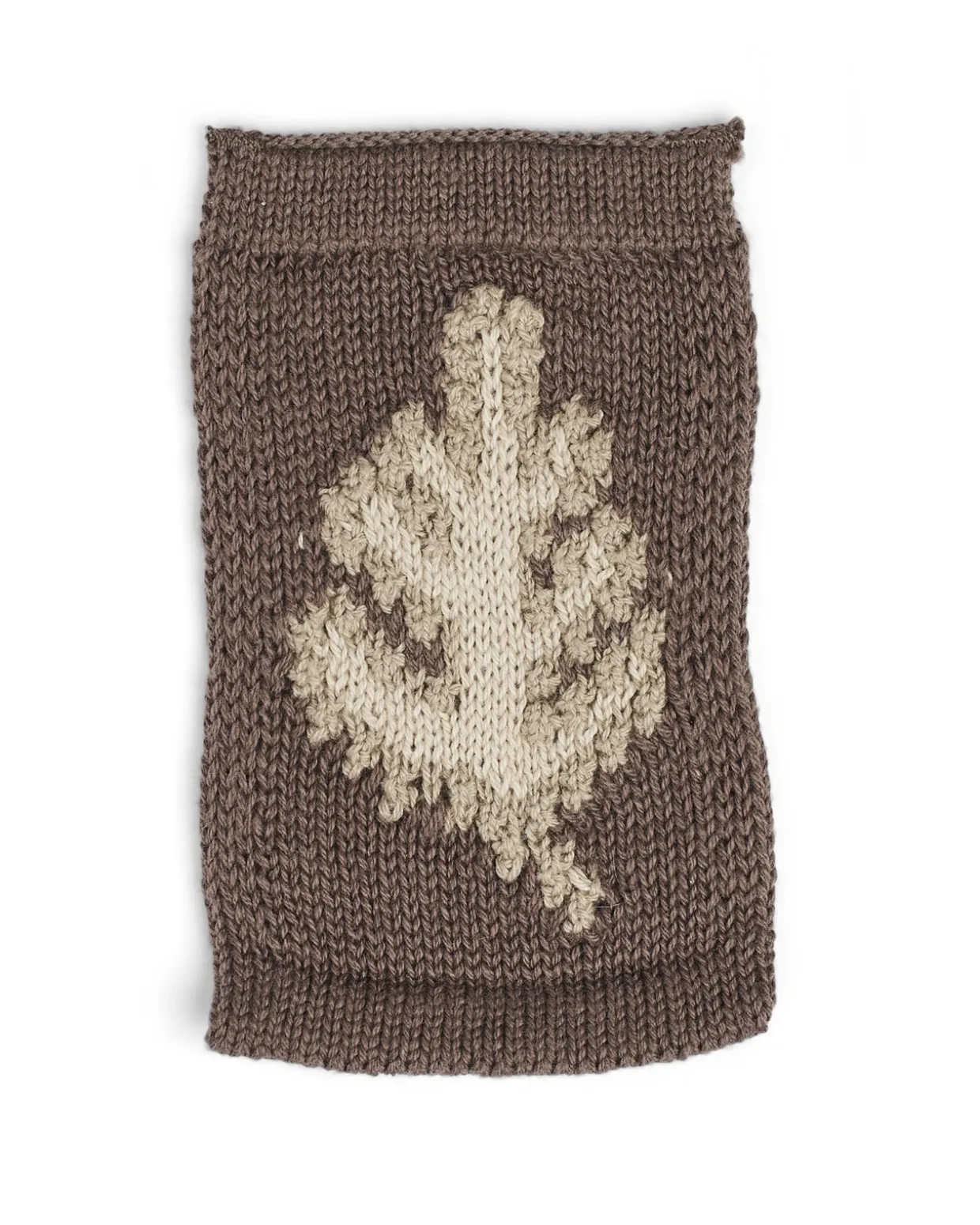 Strikket flag, blad, natur