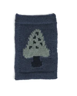 Strikket flag, svamp, blå