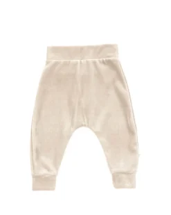 Velour bukser, natur